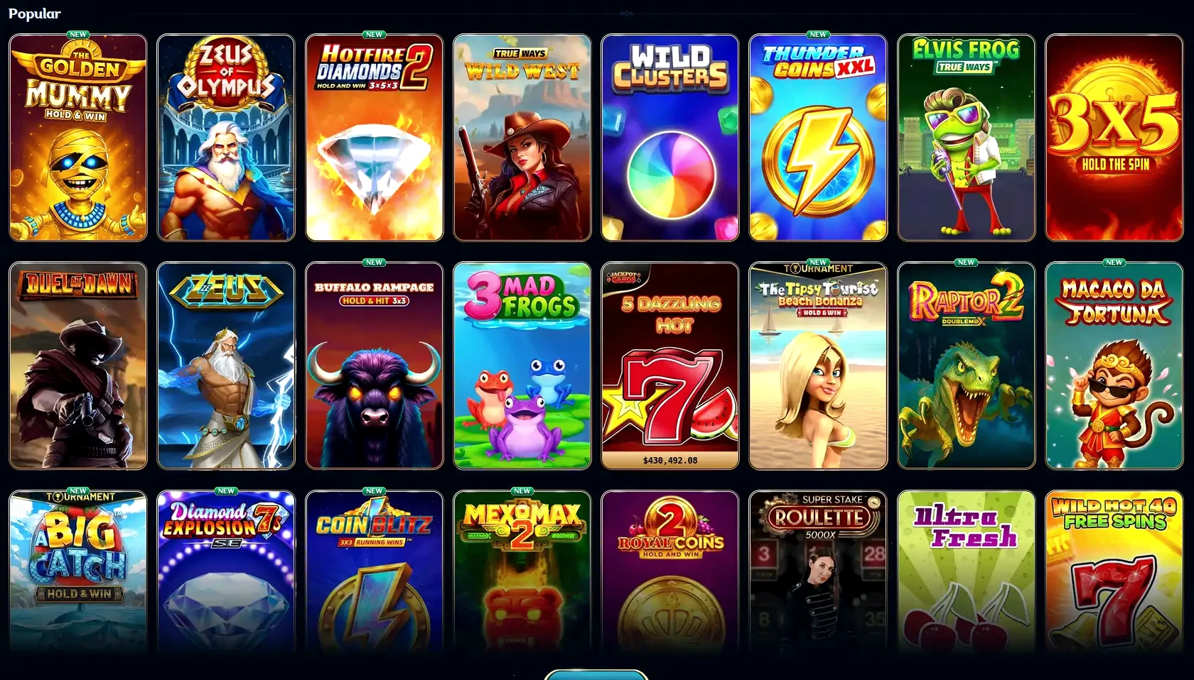 Interface de connexion Vegas Plus sur mobile et desktop