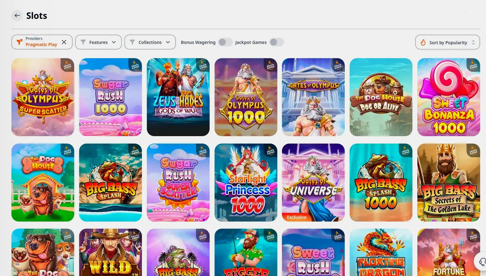 Vegas Plus casino en ligne bonus et jeux